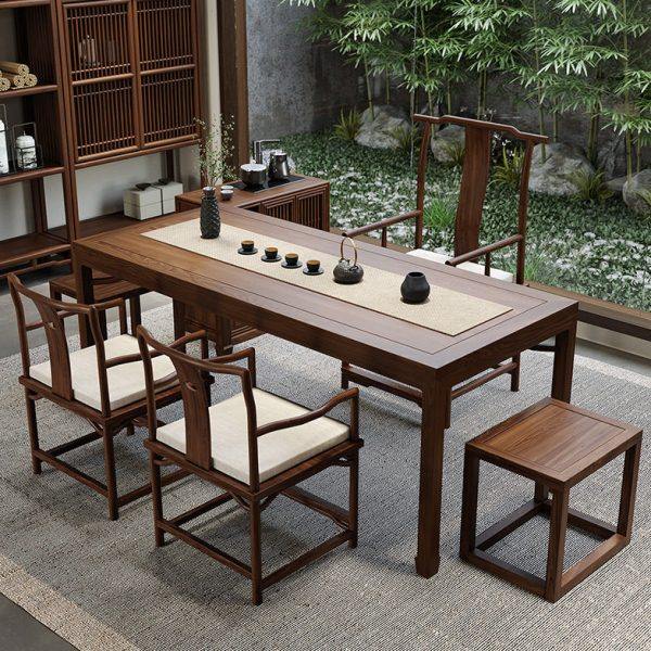 新中式茶桌椅家用茶台桌公大型泡茶桌仿古客厅功夫茶室桌子组合,商业/办公家具,茶台/茶桌,淘宝优惠券,粉丝福利购,淘宝优惠卷