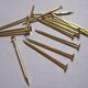 2厘米长钉 1MM细钉 金色圆头钉定位钉 黄铜钉 木盒钉子 黄色铁钉