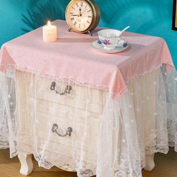 床头柜罩房间少女心布艺卧室盖布清新防尘甜品台装饰背景布盖巾,居家布艺,床头罩,淘宝优惠券,粉丝福利购,淘宝优惠卷