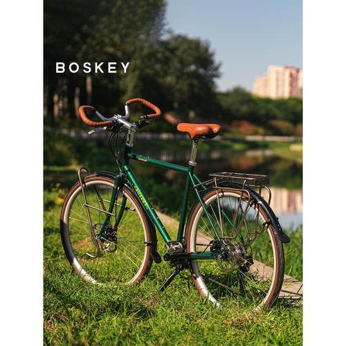 BOSKEY不死骑 Overlander 环球长途旅行车 钢架 舒适 复古 自行车