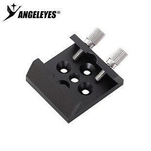 平底加高寻星镜底座燕尾槽鸠尾板1/4螺纹改装金属天文望远镜配件