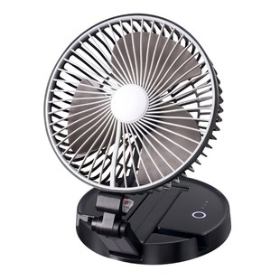 充电小电风扇壁挂厨房用挂墙电扇卫生间厕所USB车家用小风扇带灯