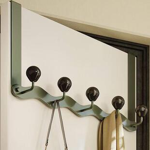 门后挂钩挂衣架加高门上挂衣钩免打孔卧室门后置物架收纳门背式