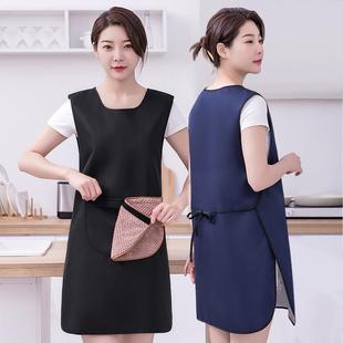 加肥坎肩式 围裙厨房防水防油做饭工作服定制logo印字餐饮专用围腰