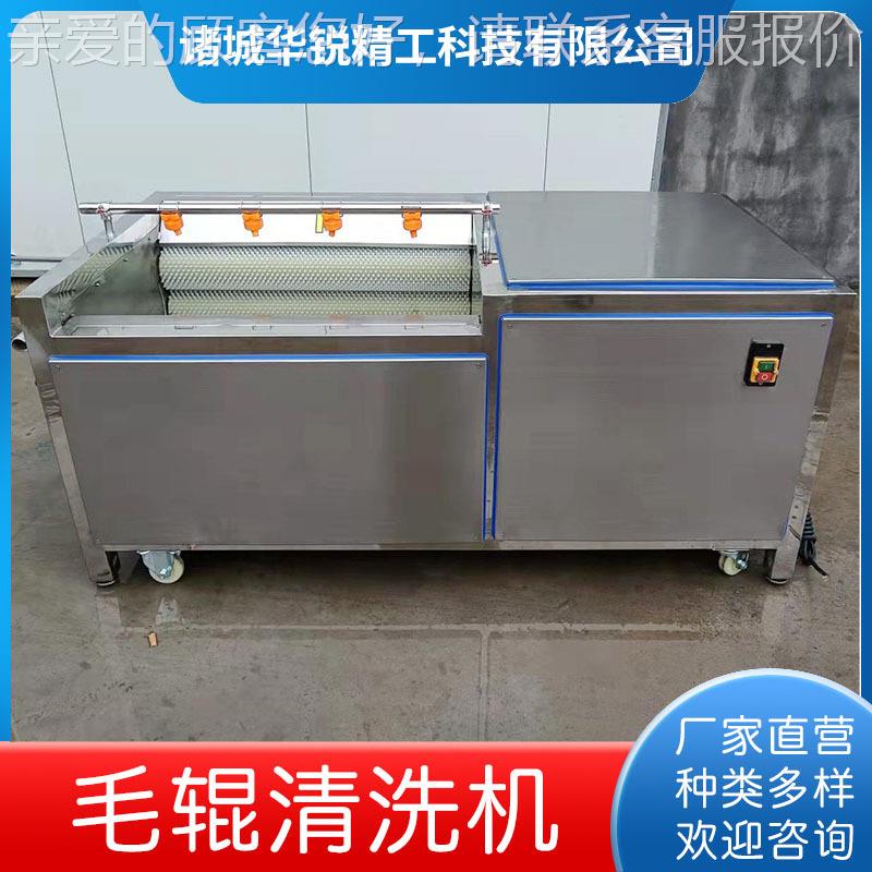 全豆自动土毛辊清辊洗机木薯HZU毛清洗去机 中草药根茎类清洗设皮