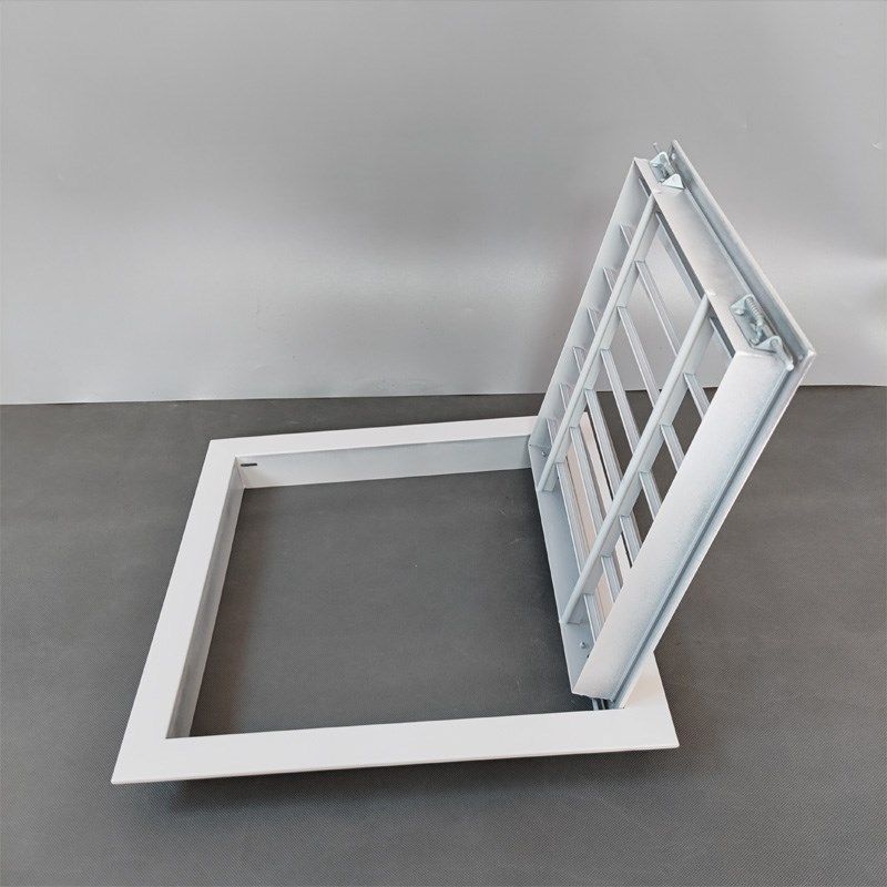 铝合金门铰式百叶窗通风口可开百叶地暖管道检修口吊顶空调进风口