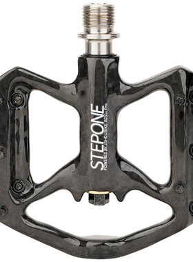 STEPONE碳纤维脚踏公路车山地折叠自行车超轻3培林防滑钛合金脚蹬