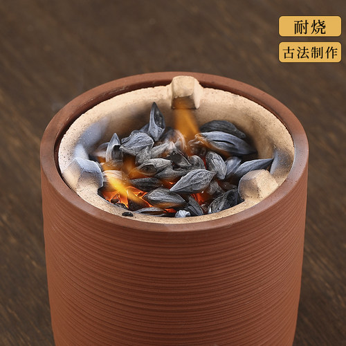 橄榄乌榄龙眼枣核无烟核桃木炭茶炉专用室内茶室围炉煮茶碳果木炭