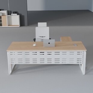 办公家具老板办公桌主管经理桌简约现代钢架员工工位单人桌椅组合