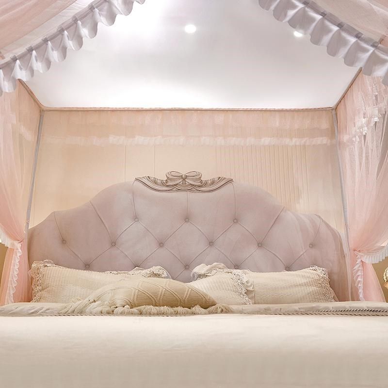 防尘顶蚊帐2025年新款家用卧室落地支架杆加粗加厚1.5米1.8公主风