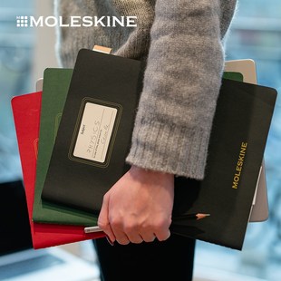 Moleskine学生本随记本轻便盖章本手账横间纯白内页日程日记周记