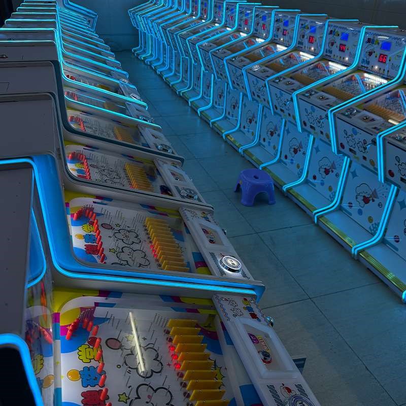 新款弹珠机商用成人弹珠机投币拉杆儿童弹珠游戏机投珠出卡片机