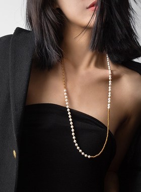 止肆丨设计师款春夏衣服配饰百搭珍珠项链女小众高级感颈链手链
