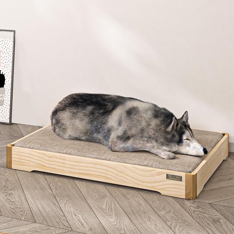 狗床实木离地行军床床垫子透气泰迪柯基金毛大中小型狗床通风防潮