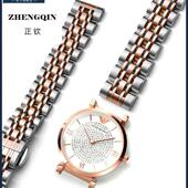 适配阿玛尼满天星表带女钢带原款 代用AR1926摩天轮1876不锈钢1840