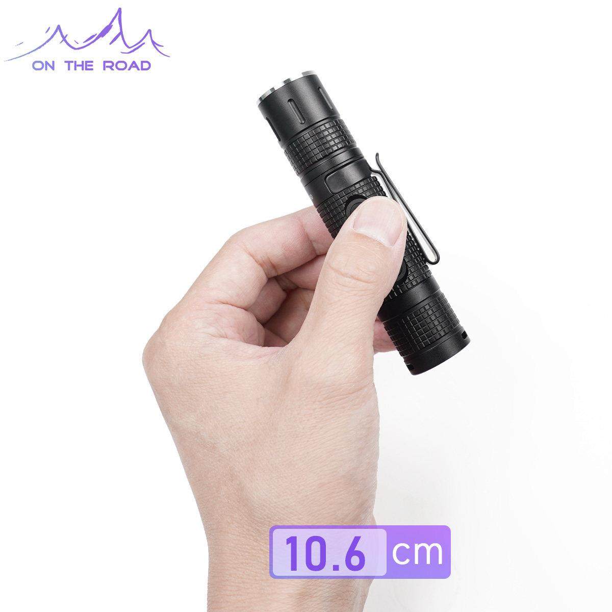 在路上M900-V8迷你强光手电筒看玉石小手电充电远射户外鉴定翡翠