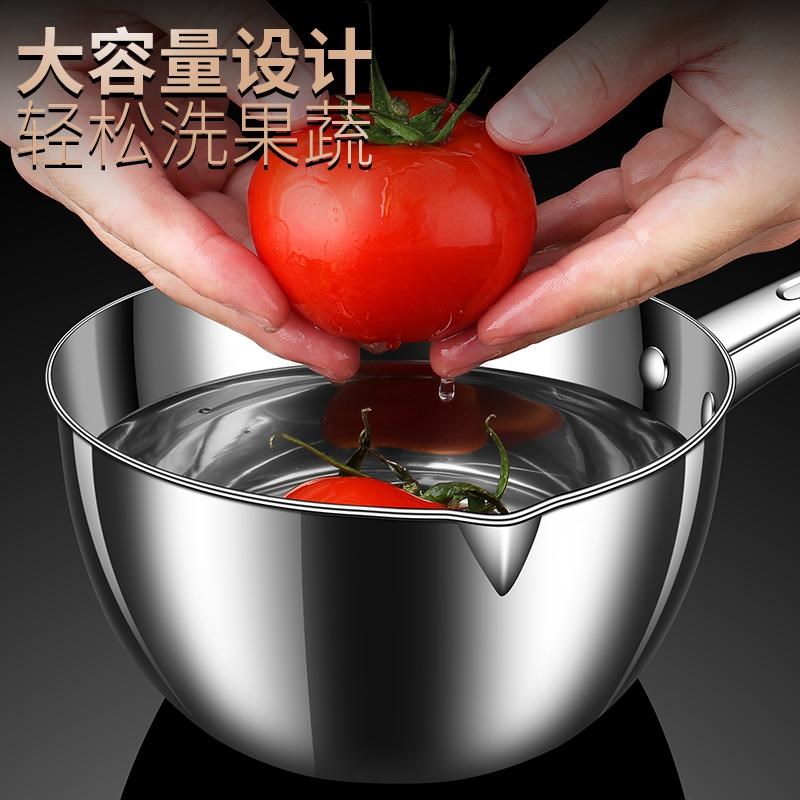 316不锈钢水瓢家用厨房水舀子加厚C老式水勺加大号304钢舀水壳瓢