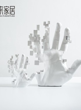 简约现代马赛克手摆件树脂雕塑湮灭手艺术饰品客厅酒柜办公室陈设