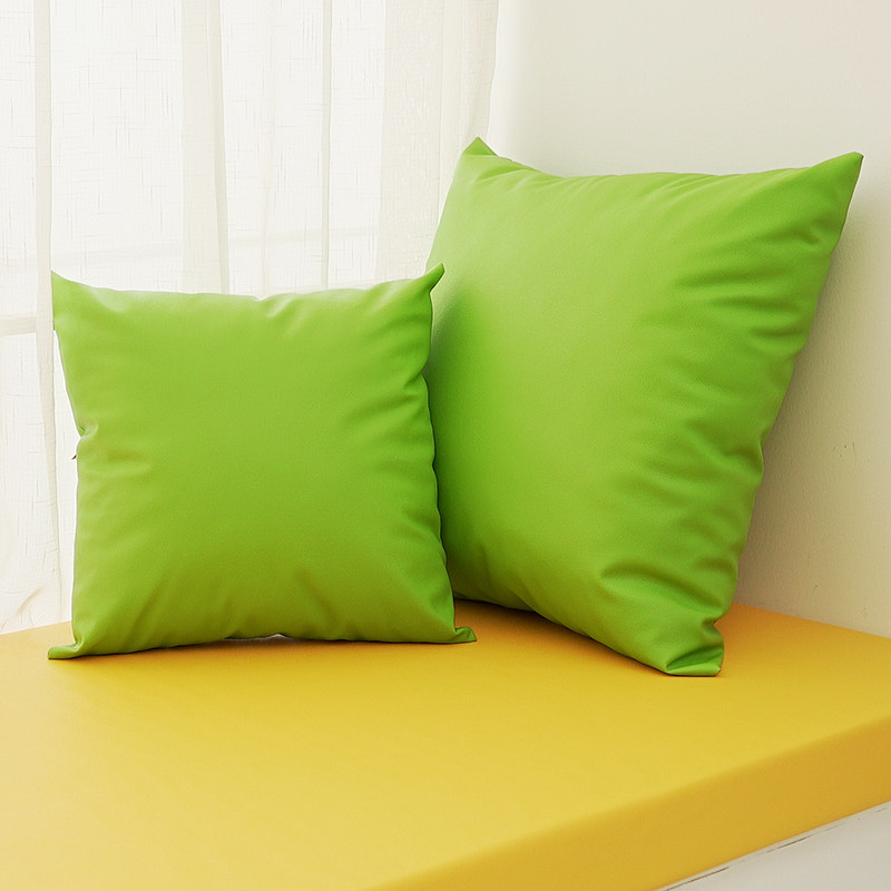 欧式PU皮革沙发靠垫腰垫抱枕床头靠背腰枕客厅腰靠垫椅子靠垫护腰