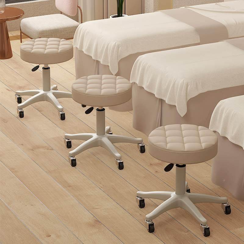 美容凳子滑轮升降转椅美容院专用按摩圆凳子美甲师大工凳美发椅子