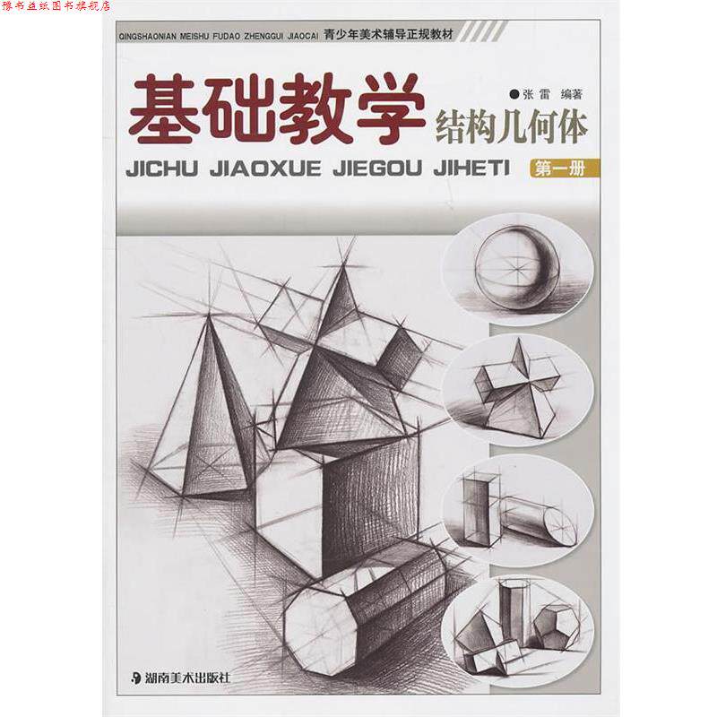 【正版书】 基础教学--结构几何体 张雷 编著 湖南美术出版社