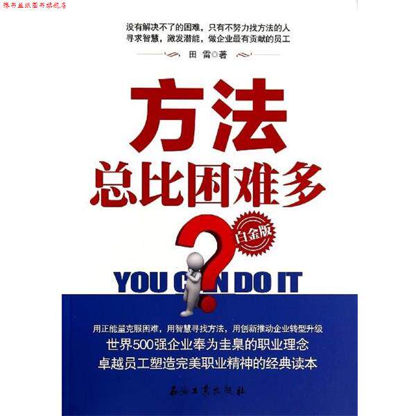 【正版书】 方法总比困难多 田雷 著 石油工业出版社