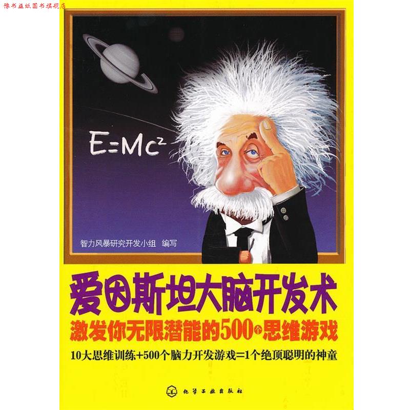 【正版书】 爱因斯坦大脑开发术--激发你无限潜能的500个思维游戏 智力风暴研究开发小组 编写 化学工业出版社