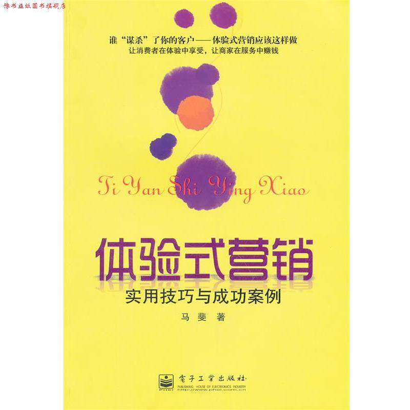 【正版书】 体验式营销:实用技巧与成功案例 马斐 著 电子工业出版社