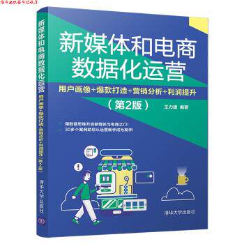 【正版书】 新媒体和电商数据化运营:用户画像+爆款打造+营销分析+利润提升 王力建 清华大学出版社