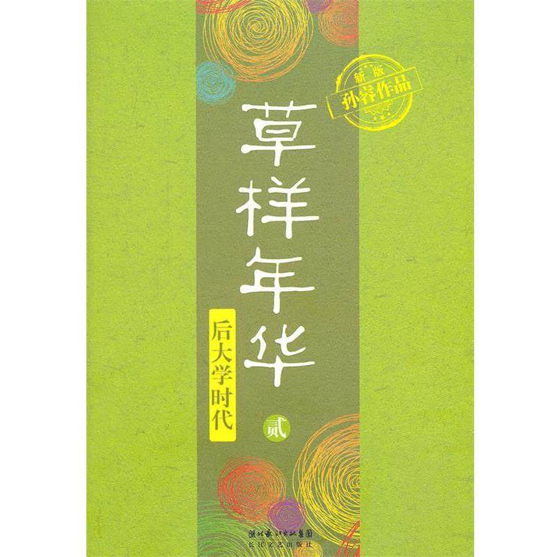 【正版书】 草样年华 后大学时代 孙睿 著 长江文艺出版社