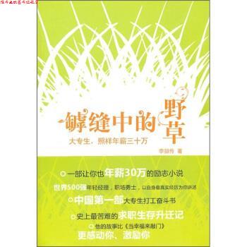 【正版书】 罅缝中的野草:大专生,照样年薪三十万 李扭传 著 陕西师范大学出版社