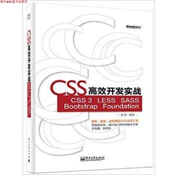 【正版书】 CSS高效开发实战—CSS 3、LESS、SASS、Bootstrap、Foundation 谢郁 编著 电子工业出版社