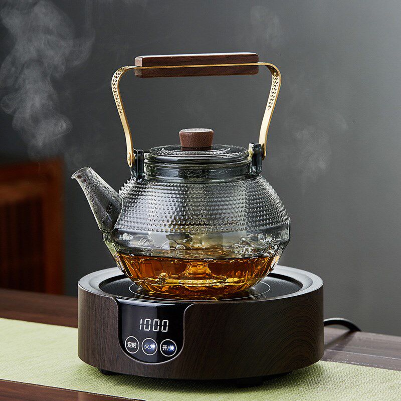美斯尼玻璃煮茶壶耐高温可明火泡茶壶电陶炉烧水壶小型煮茶器茶具