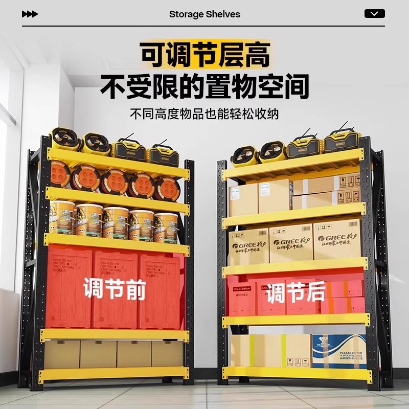 货架置物架多层商用架子超市置物架落地收纳层架超强承重快递展示