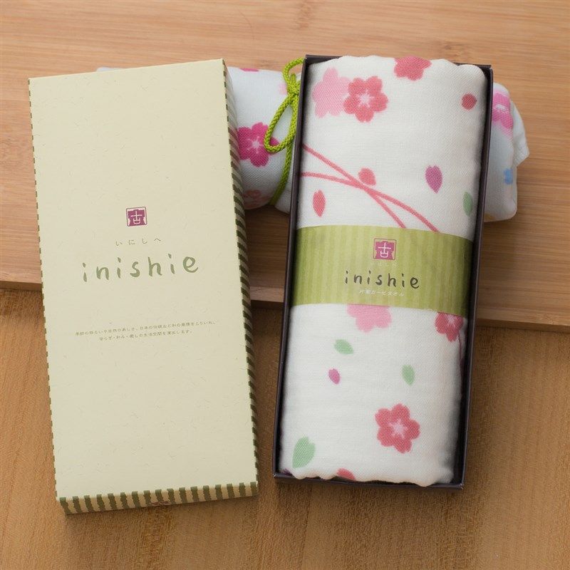 UCHINO内野和风古系列1条装纯棉纱布毛巾礼盒成人洗脸家用伴手礼