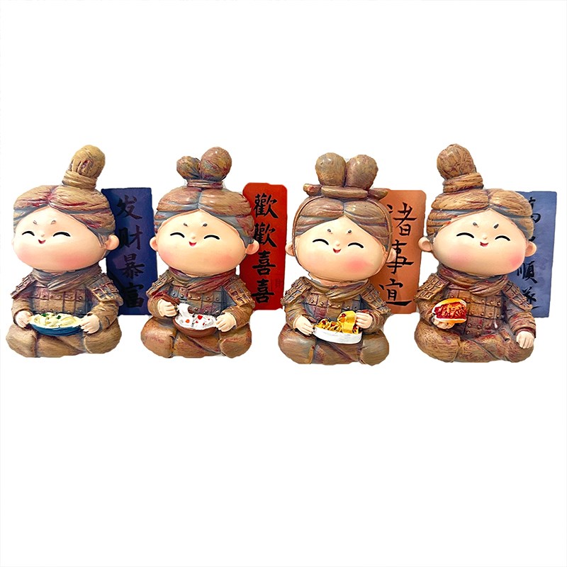 西安文创兵小佣冰箱贴磁贴西安博物馆文创纪念品创意冰箱贴旅游