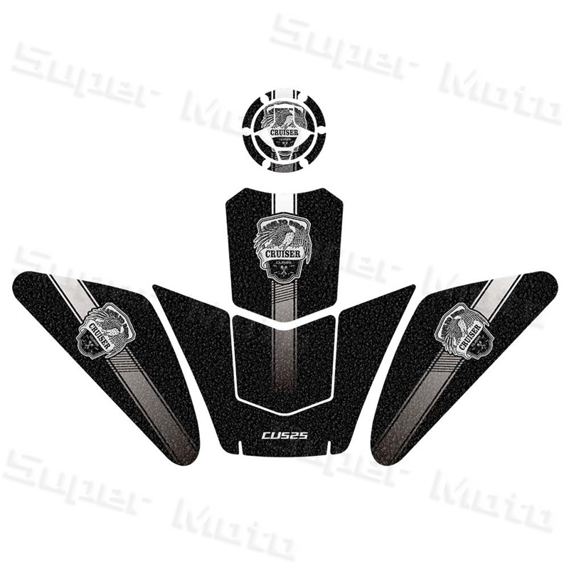 适用无极CU525磨砂油箱贴纸摩托车装饰保护贴膜防刮蹭贴花改装件