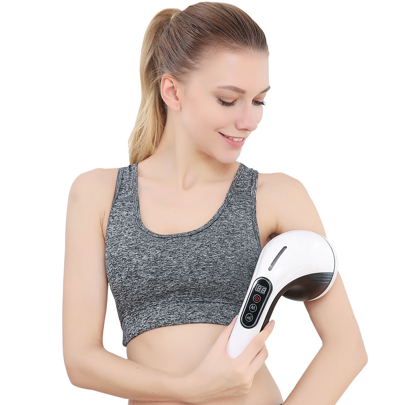 普立海豚按摩器棒手持式充电背部腰部颈椎电动多功能全身震动锤仪