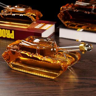 泡酒瓶高档密封坦克玻璃酒瓶创意造型泡酒玻璃瓶透明空瓶家用摆件
