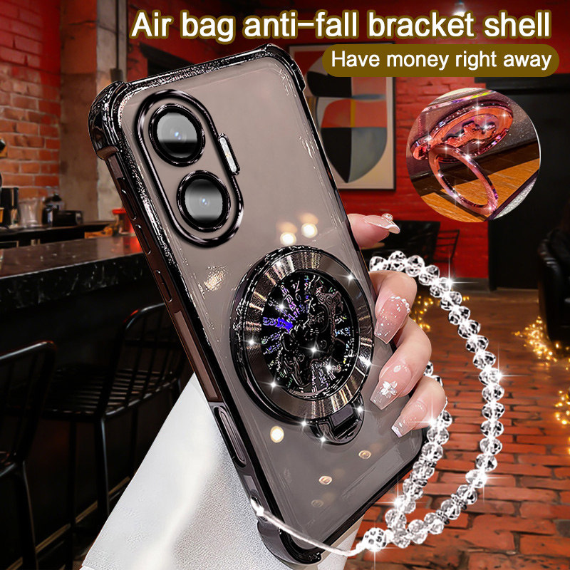 小米pocof7手机壳高级感全包电镀新年磁吸支架马上有钱男女通用防指纹防汗耐磨网红爆款潮流保护套【POCOF7】