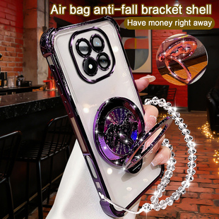 小米pocox7手机壳国外版全包电镀磁吸支架新年马上有钱高级感【POCOX7国外版】男女通用轻薄简约个性保护壳