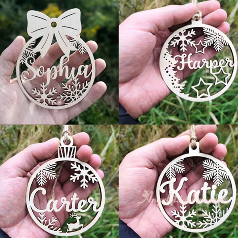 Custom Christmas baubles定制圣诞节雪花装S饰球形挂饰圣诞树装