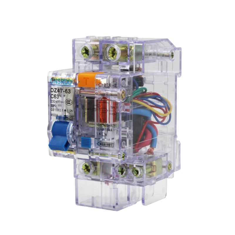 人民透明漏电保g护器小型漏保dz47le 1P/2P/3P/4P工地箱漏电断路