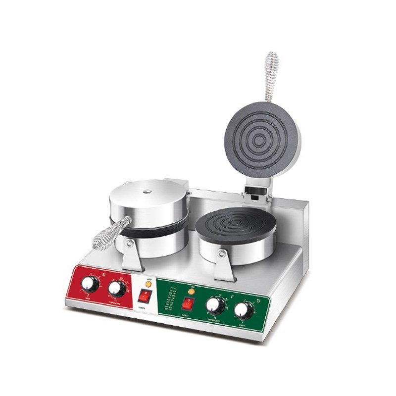 君凌蛋卷机商用小型雪糕皮u机冰淇淋甜筒蛋筒脆皮蛋卷机虾片制作