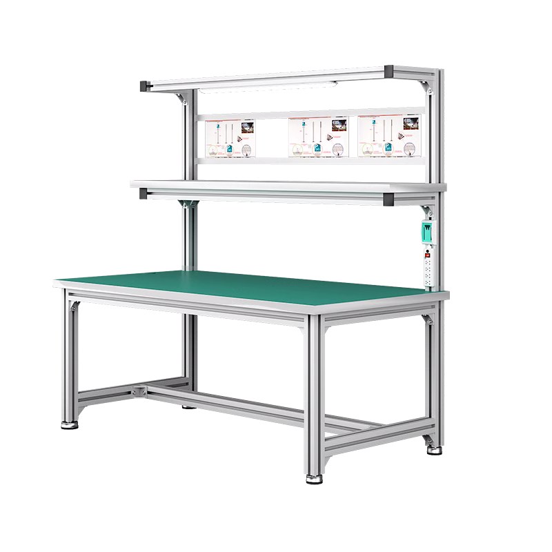 防静电铝合金工作台工厂车间流水线铝型材检验电子维修台打包桌子