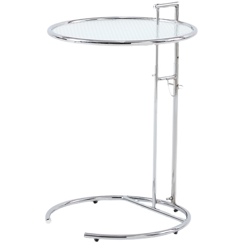 中古风沙发角几透明长虹钢化玻璃小边几客厅阳台小茶几Z卧室床头