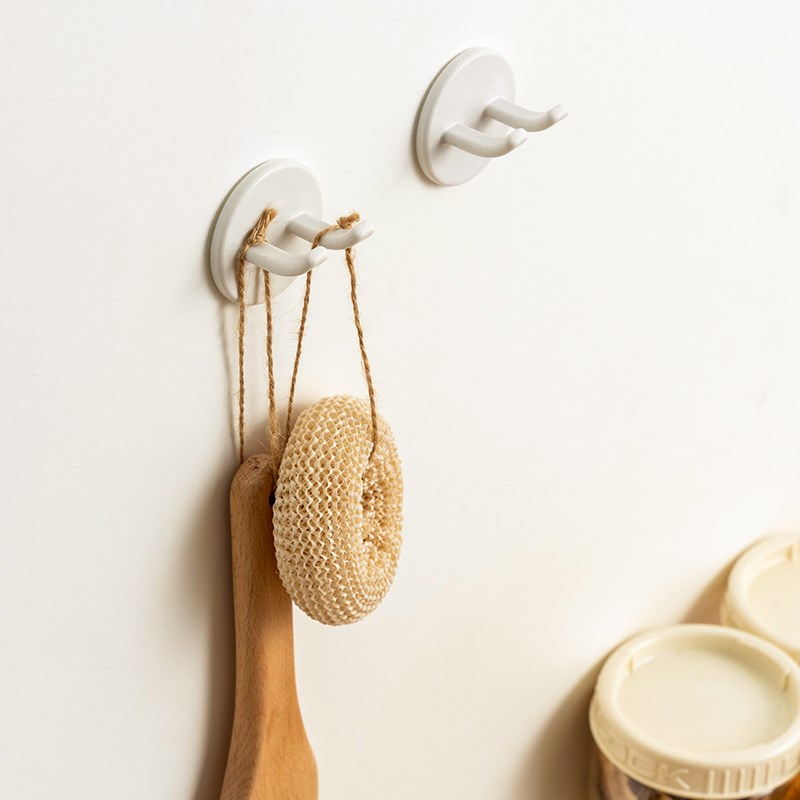 生活美学之家插线板壁挂免打孔电源线插头支架固定器挂钩厨房JC