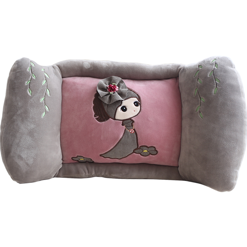 四季通用办公室神器汽车靠垫卡通腰枕椅子坐垫护腰靠枕靠背垫抱枕