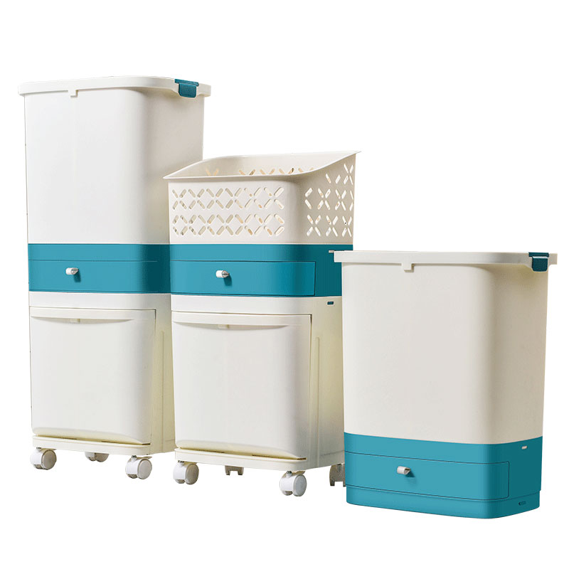 厨房垃圾桶家用干湿分离专用分类垃圾箱双层多功能万.向轮垃圾筒