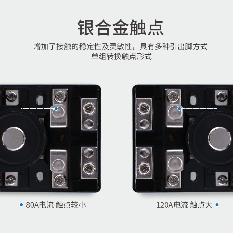 JQX-62F220v中间24v接触器80A G120A直流电磁电流小型大功率继电